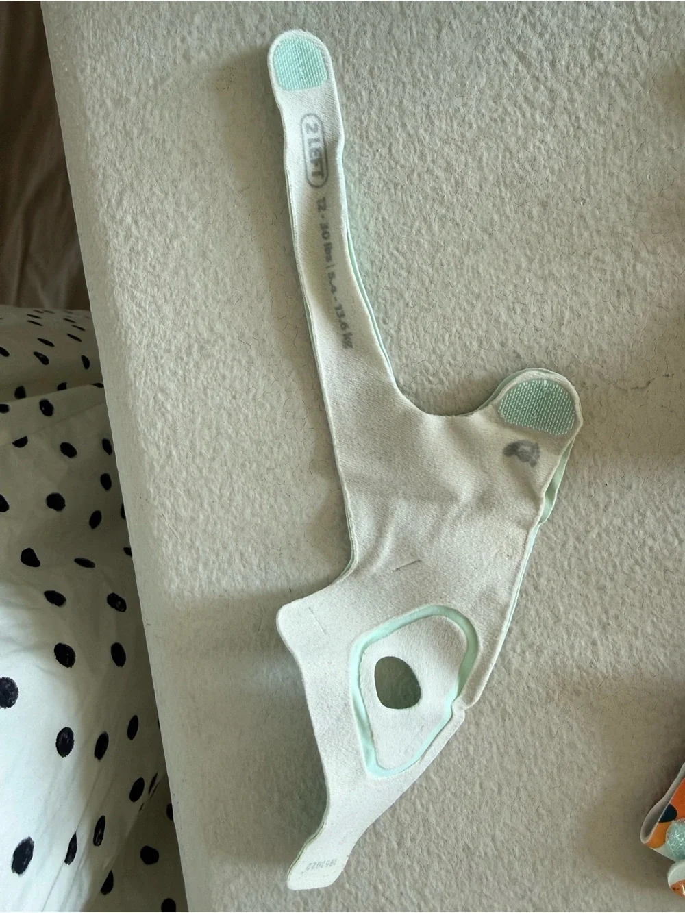 Smart Sleep Headband with Orange Dot Pattern - (Brand: )